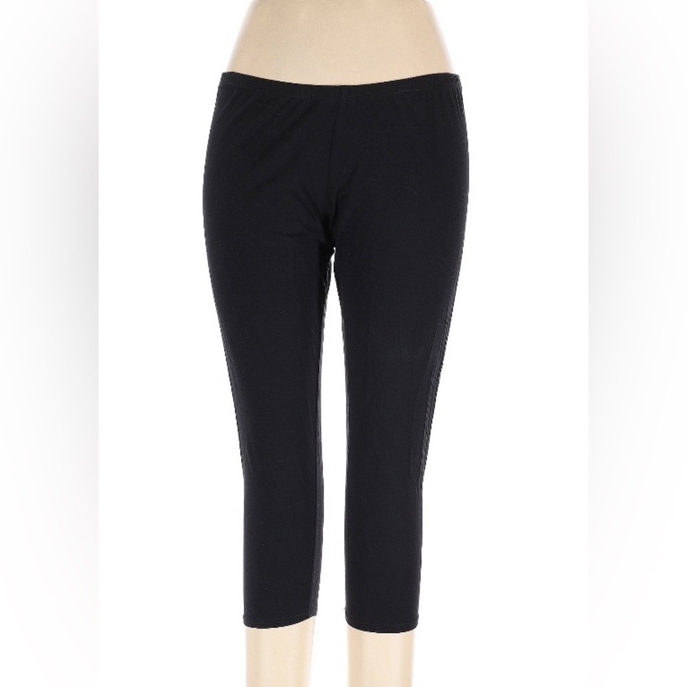 XL 2 pair Eileen Fisher Cotton Spandex crop leggings - Picture 4 of 5